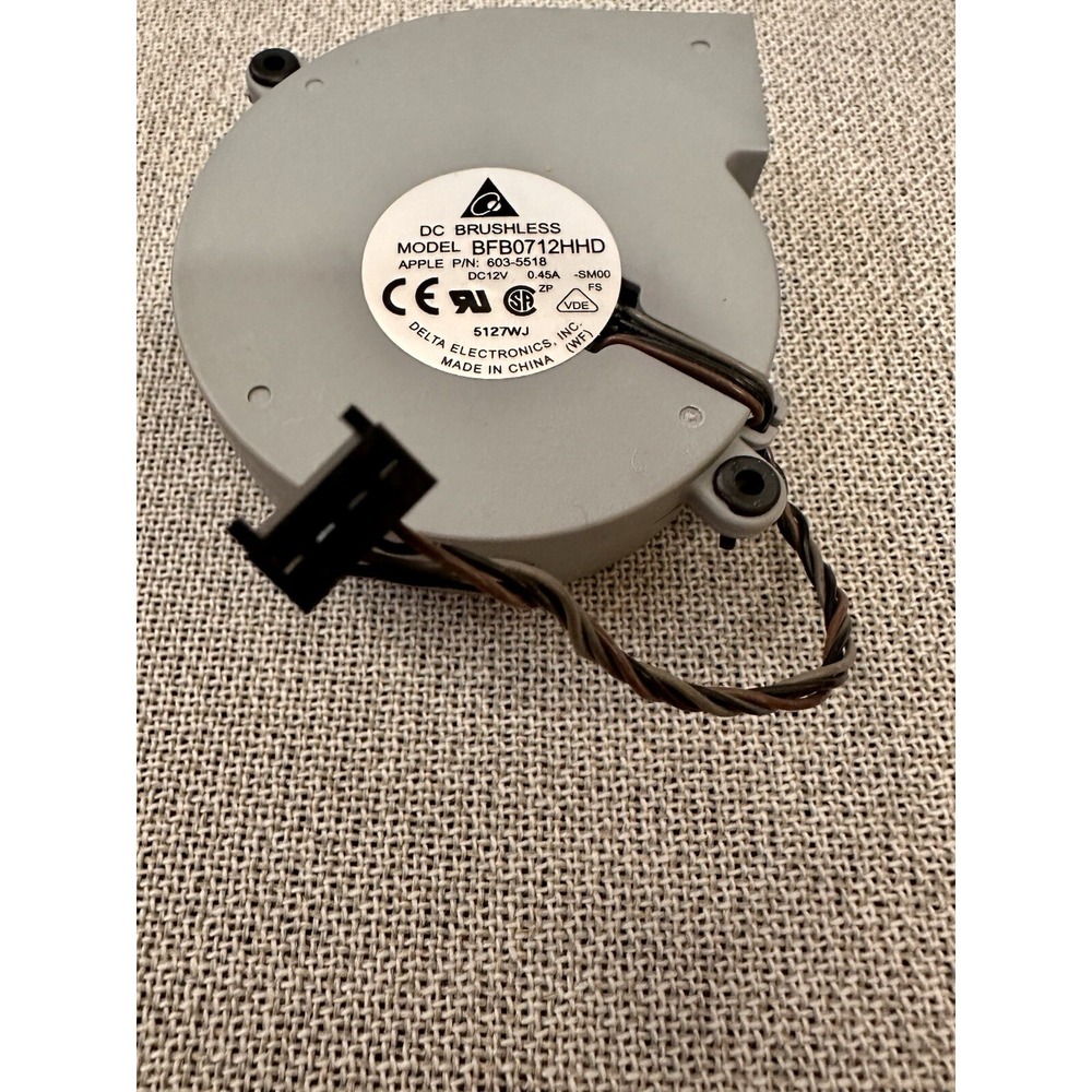 Apple IMAC BFB0712HH Apple P/N 603-5518 DC 12V .45A Genuine Fan #5127WJ Delta El